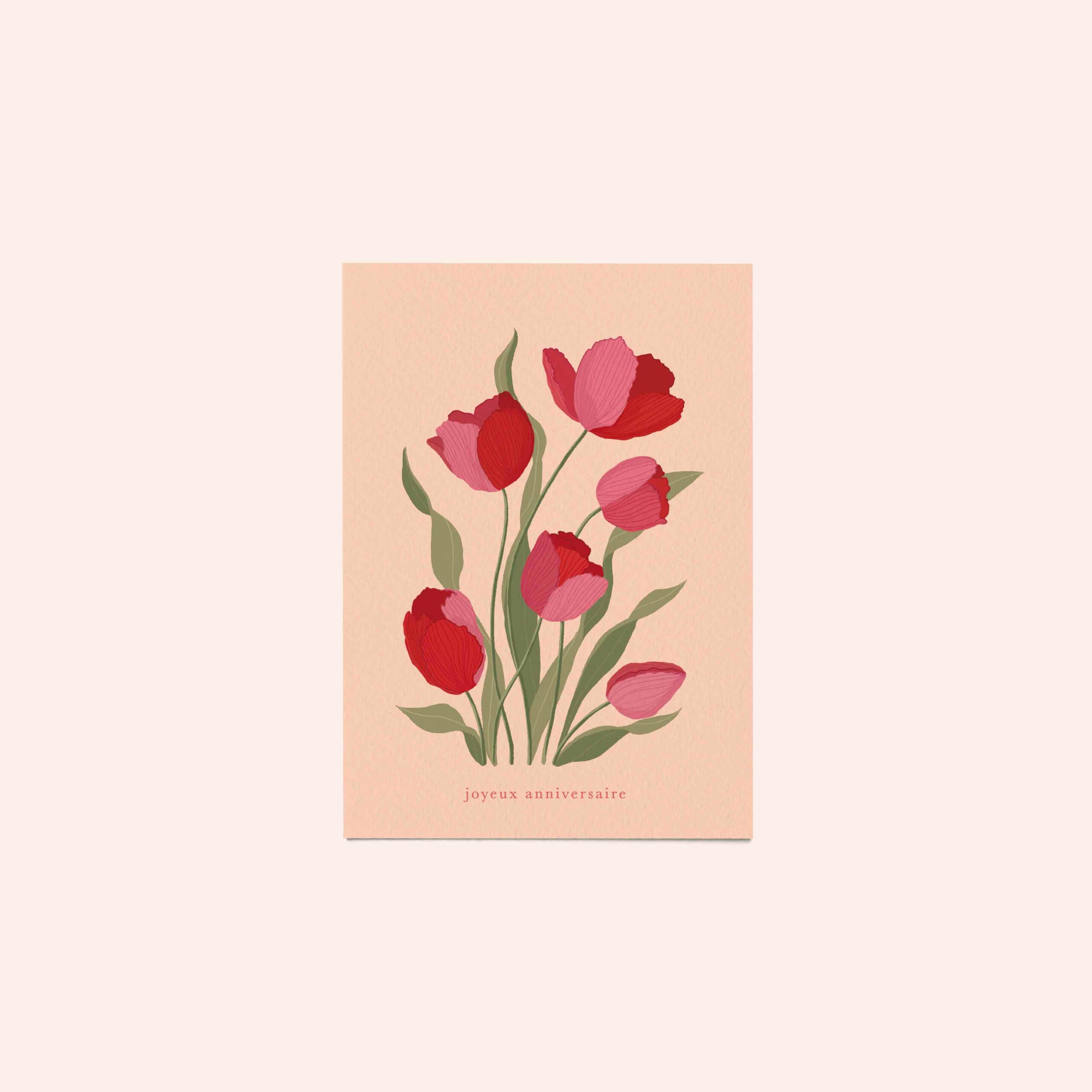 Joyeux anniversaire tulipe